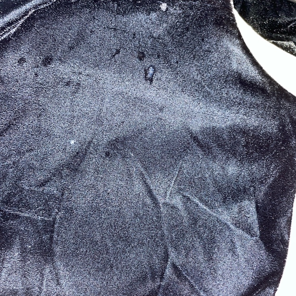 Jessica McClintock Collections Elegant Black Velvet Cape trench long length - Picture 10 of 10